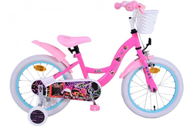 Lol Surprise 16 Zoll Kinderfahrrad mit Handbremse und RÃ¼cktrittbremse