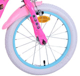 Volare Dolls Kinderfahrrad für Mädchen - 16 Zoll in Rosa für Kinder von 4 bis 6 Jahren