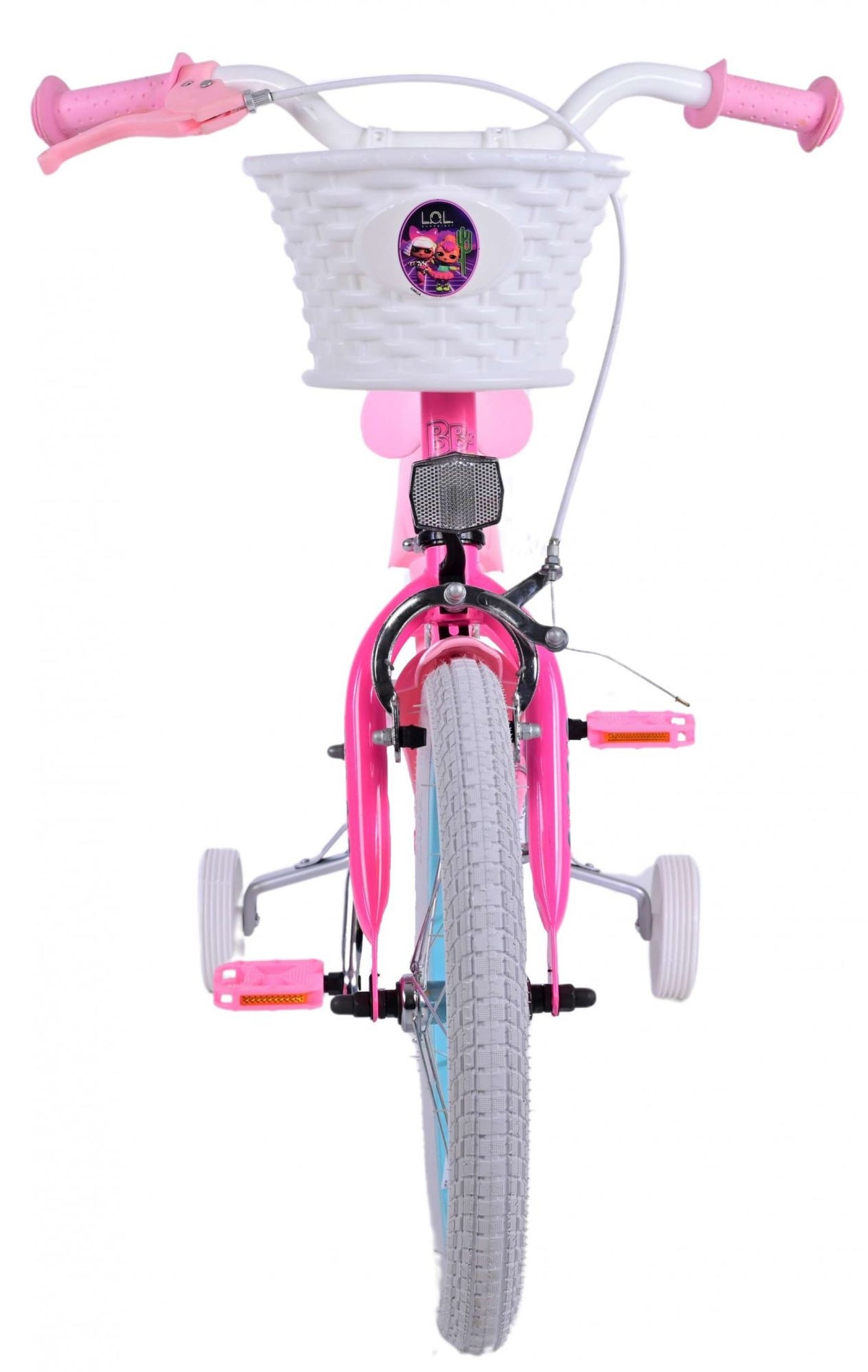 Volare Dolls Kinderfahrrad für Mädchen - 16 Zoll in Rosa für Kinder von 4 bis 6 Jahren