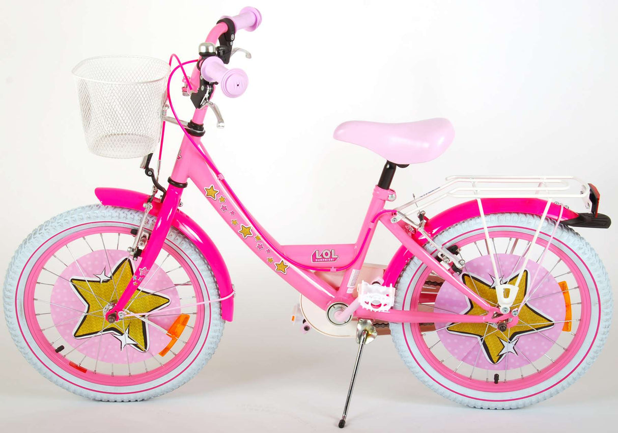 LOL Surprise Kinderfahrrad - Mädchen - 18 Zoll - Pink - 2 Handbremsen