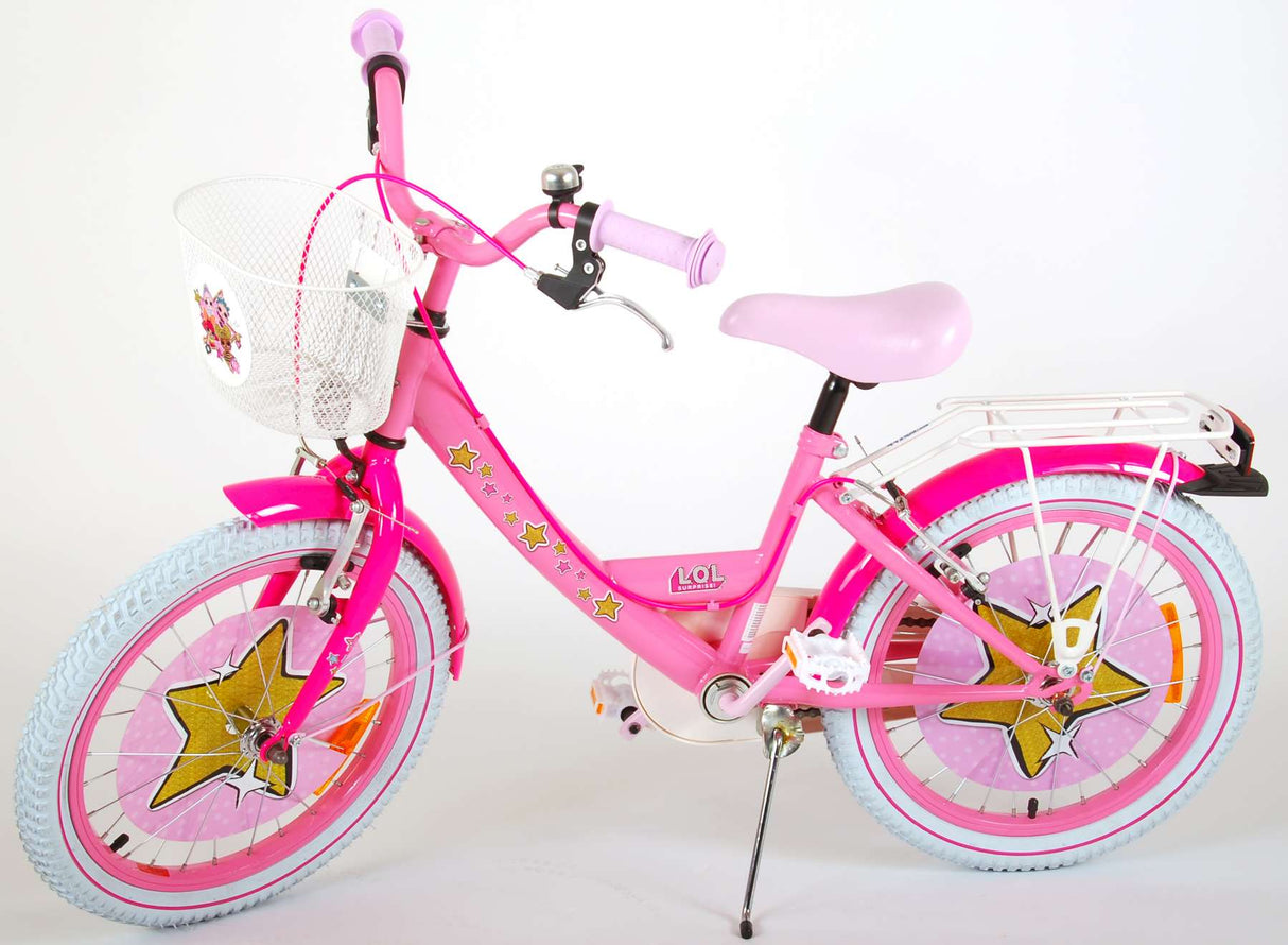 LOL Surprise Kinderfahrrad - Mädchen - 18 Zoll - Pink - 2 Handbremsen