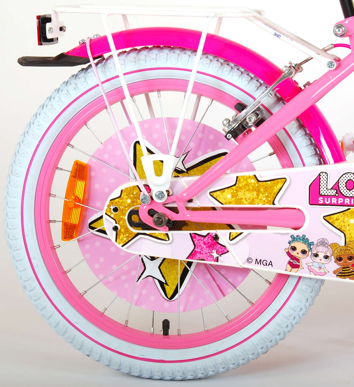 LOL Surprise Kinderfahrrad - Mädchen - 18 Zoll - Pink - 2 Handbremsen