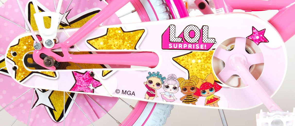 LOL Surprise Kinderfahrrad - Mädchen - 18 Zoll - Pink - 2 Handbremsen