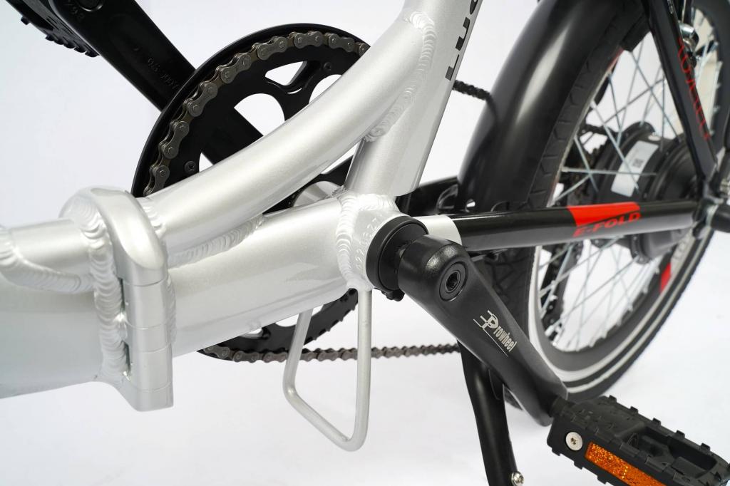 B-WARE - LOVELEC Lugo Silber Klapp E-Bike 10Ah Batterie Klappfahrrad Outdoor Campingfahrrad