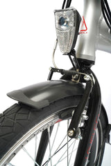 B-WARE - LOVELEC Lugo Silber Klapp E-Bike 10Ah Batterie Klappfahrrad Outdoor Campingfahrrad