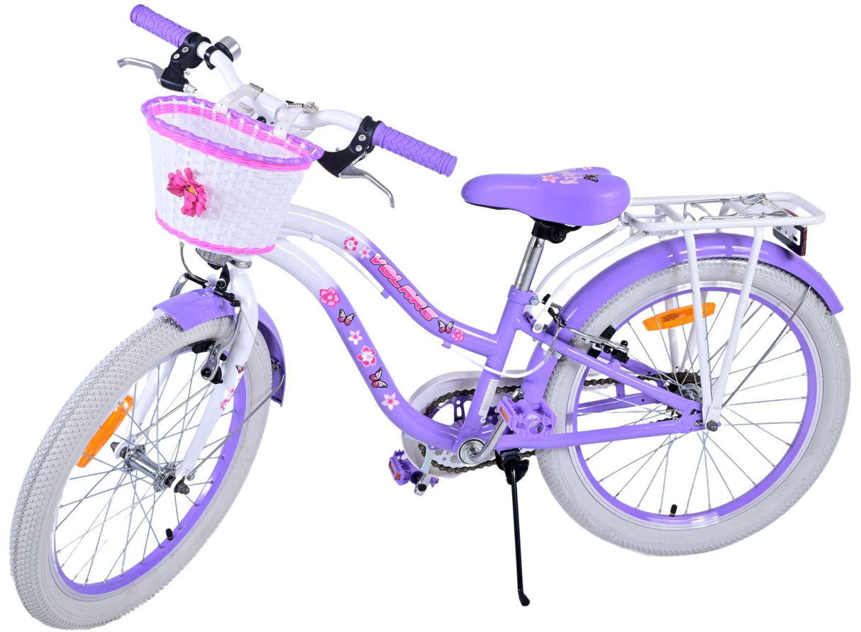 Volare Lovely Kinderfahrrad - Mädchen - 20 Zoll - Lila - Zweihandbremsen