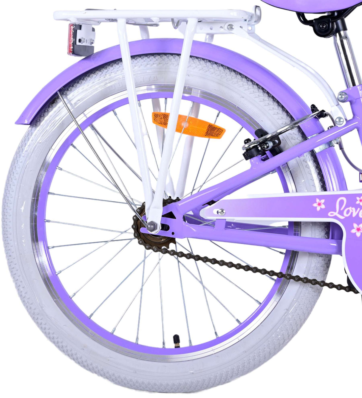 Volare Lovely Kinderfahrrad - Mädchen - 20 Zoll - Lila - Zweihandbremsen