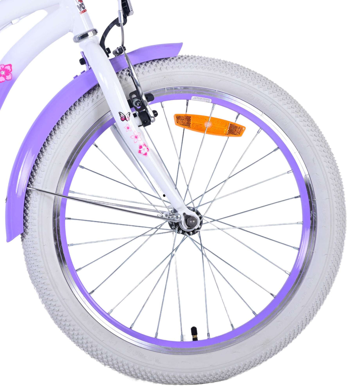 Volare Lovely Kinderfahrrad - Mädchen - 20 Zoll - Lila - Zweihandbremsen