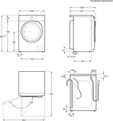 Manolya AEG Waschmaschine Stand/Unterb. LR9W75490 weiß