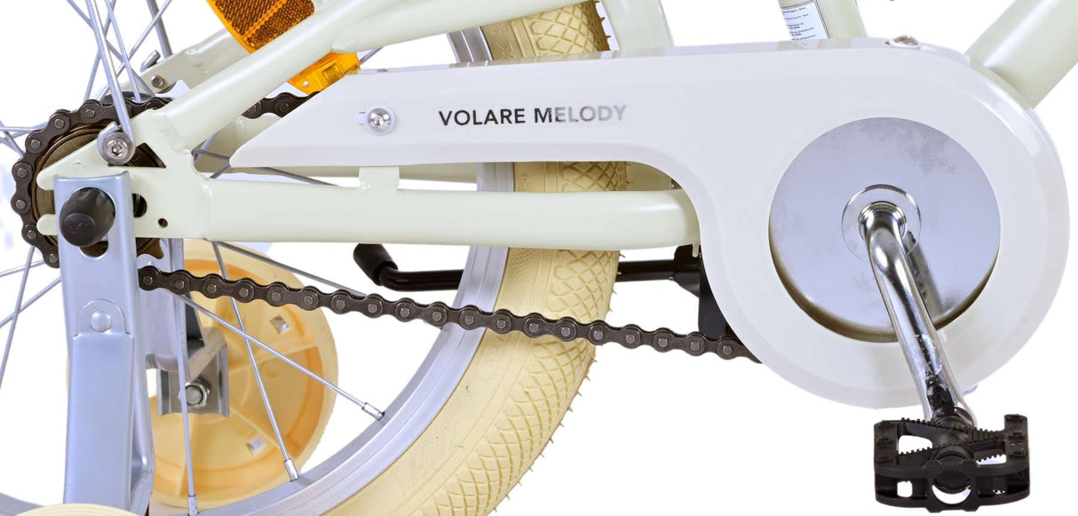 Volare Melody Kinderfahrrad - Mädchen - 16 Zoll - Sand