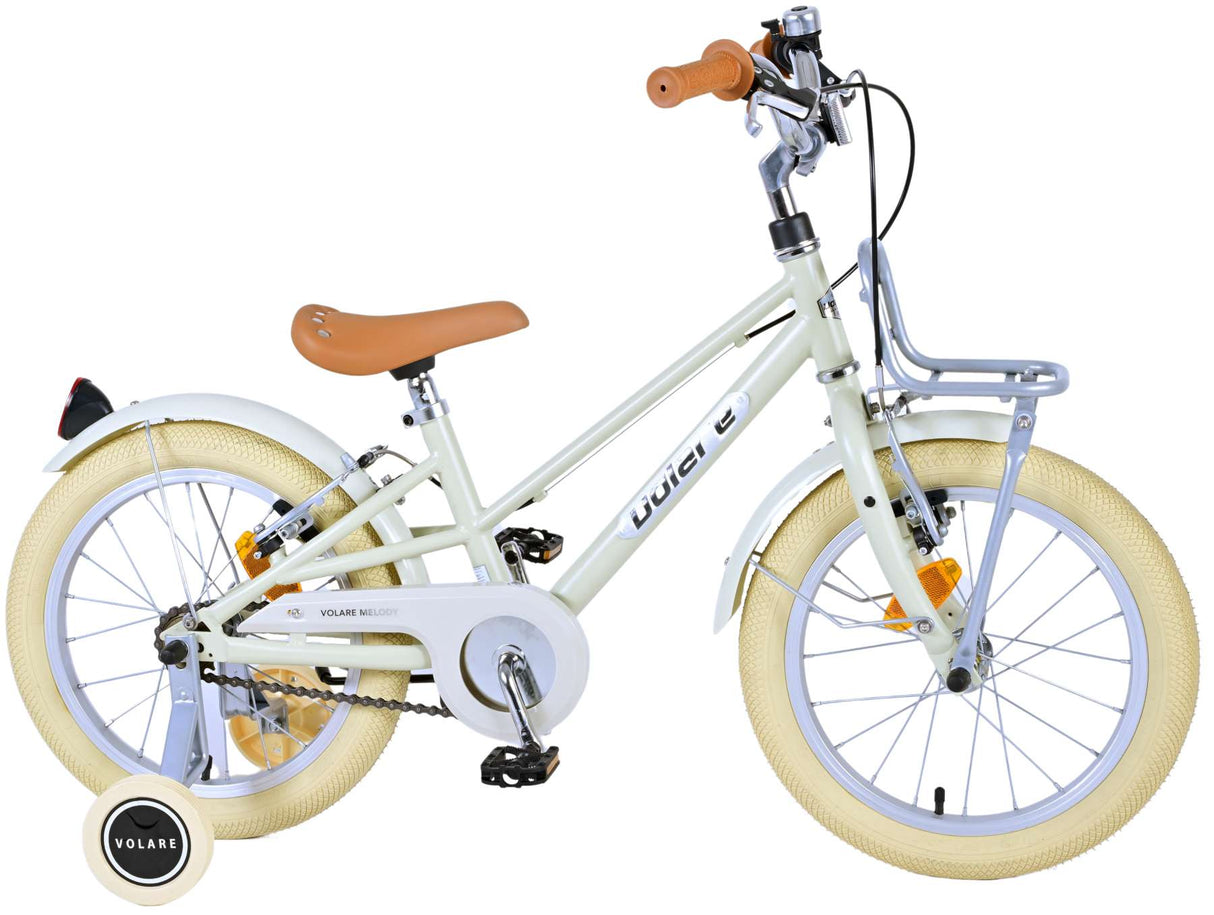 Kinderfahrrad mit schÃ¶ner Klingel und sandfarbenem Melody-Bike