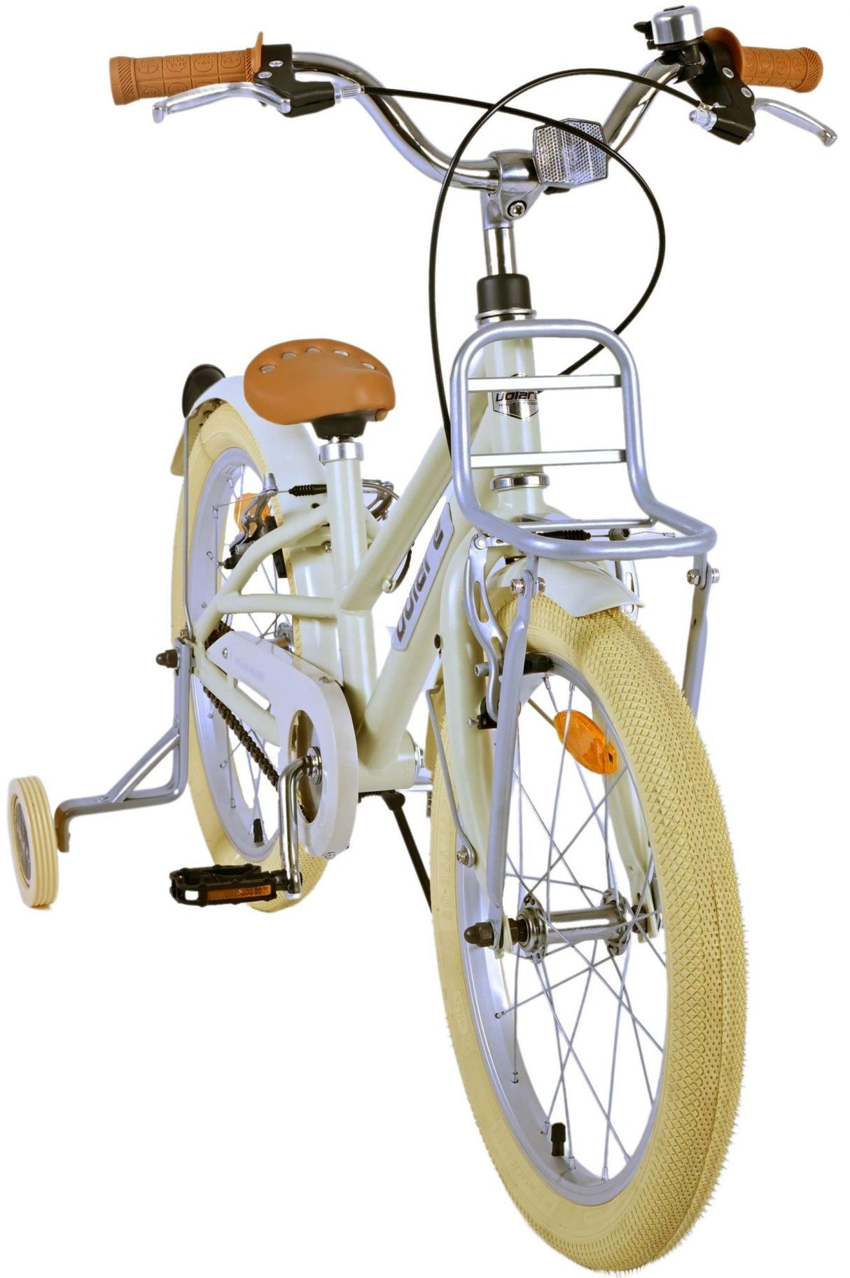 Volare Melody Kinderfahrrad - Mädchen - 18 Zoll - Sand - Zwei Handbremsen