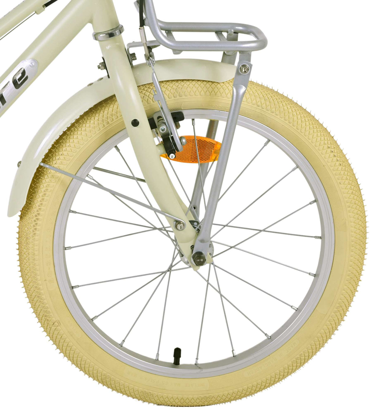 Volare Melody Kinderfahrrad - Mädchen - 18 Zoll - Sand - Zwei Handbremsen