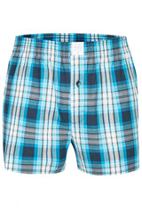 MG-1 Boxershorts MG-69-815-00-GrÃ¶ÃŸe L hellblau-weiÃŸ kariert