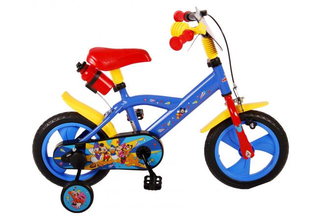 Disney Mickey 12-Zoll-Kinderfahrrad mit durchgehendem Pedalsystem