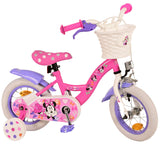 Volare Disney Minnie Kinderfahrrad 12 Zoll Pink - Sicherheit und Spaß für kleine Fahrradfans!