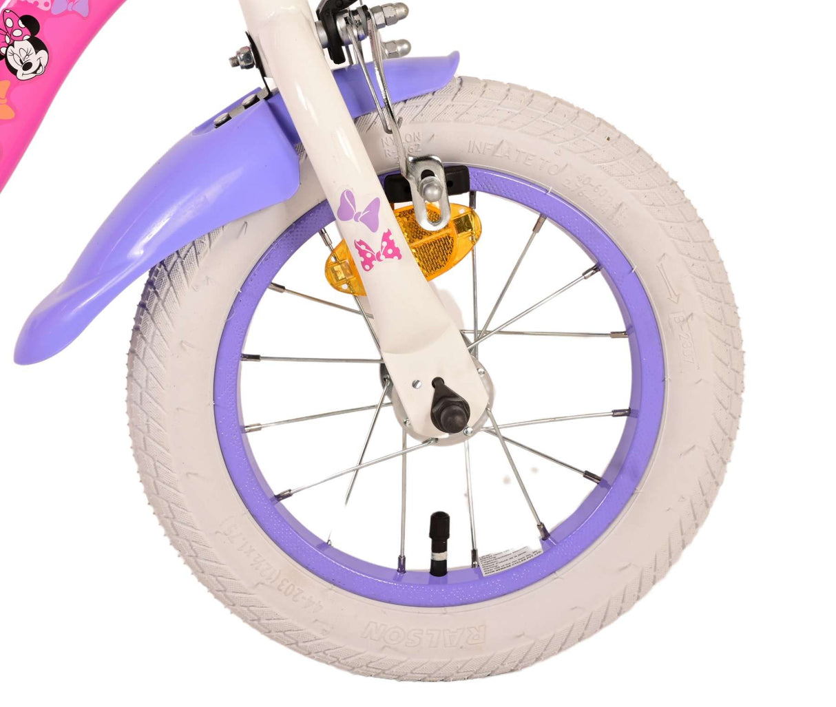 Volare Disney Minnie Kinderfahrrad 12 Zoll Pink - Sicherheit und Spaß für kleine Fahrradfans!