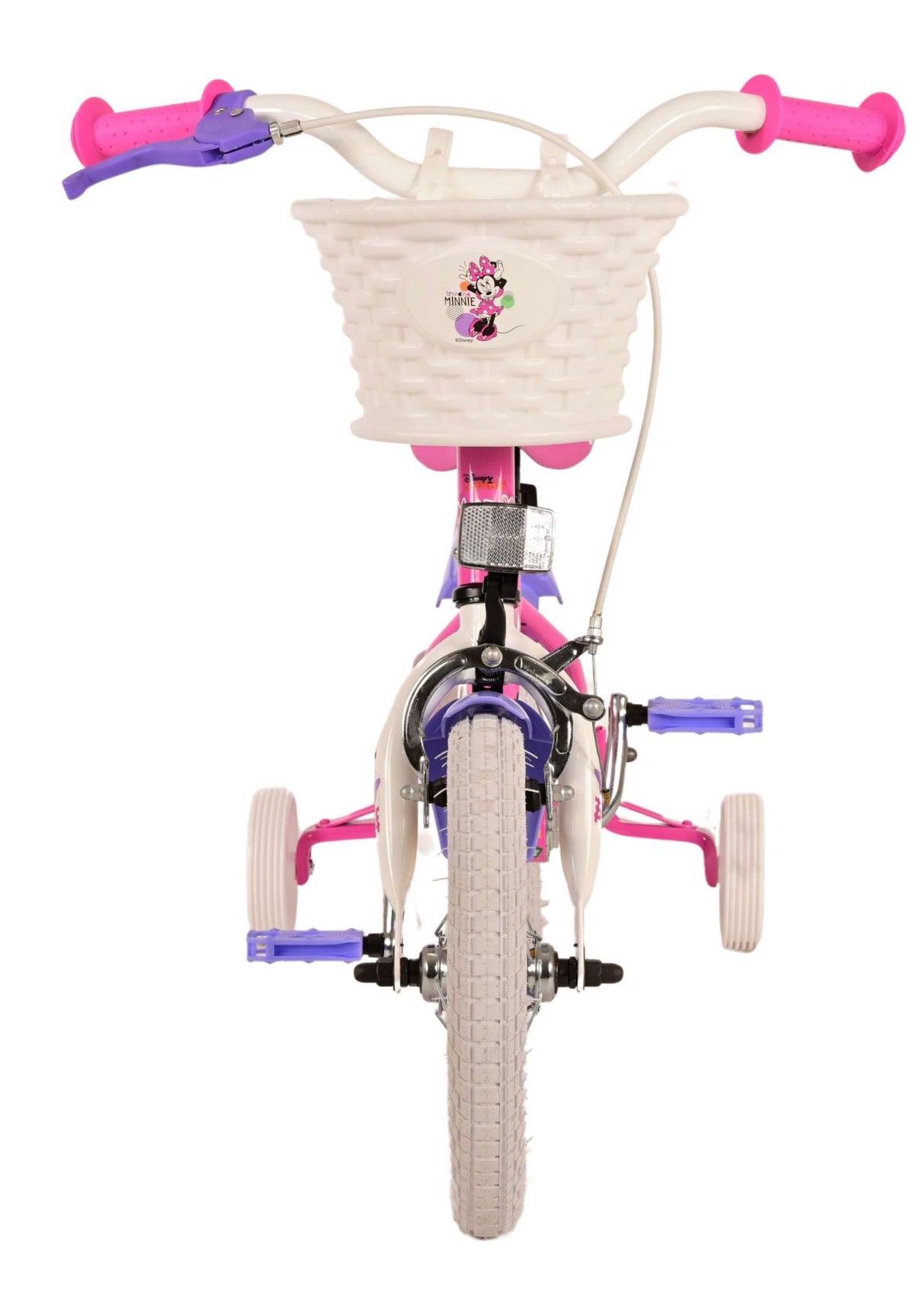 Volare Disney Minnie Kinderfahrrad 12 Zoll Pink - Sicherheit und Spaß für kleine Fahrradfans!