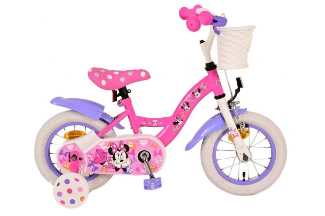 Volare Disney Minnie Kinderfahrrad 12 Zoll Pink - Sicherheit und Spaß für kleine Fahrradfans!