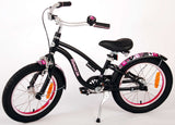 Volare Miracle Cruiser Kinderfahrrad - Mädchen - 16 Zoll - Mattschwarz - Prime Collection