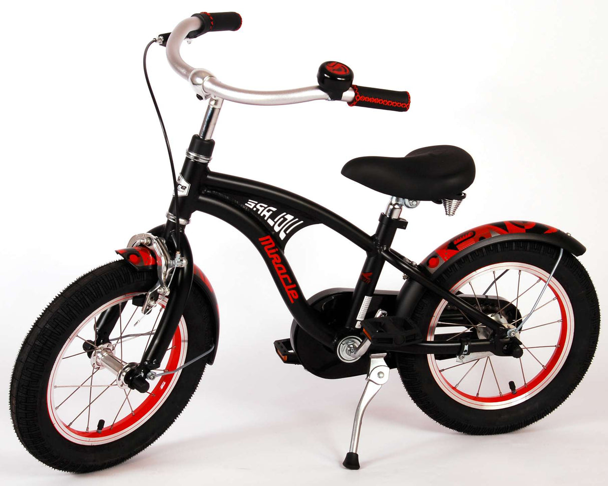 Volare Miracle Cruiser Kinderfahrrad - Jungen - 14 Zoll - Mattschwarz - Prime Collection