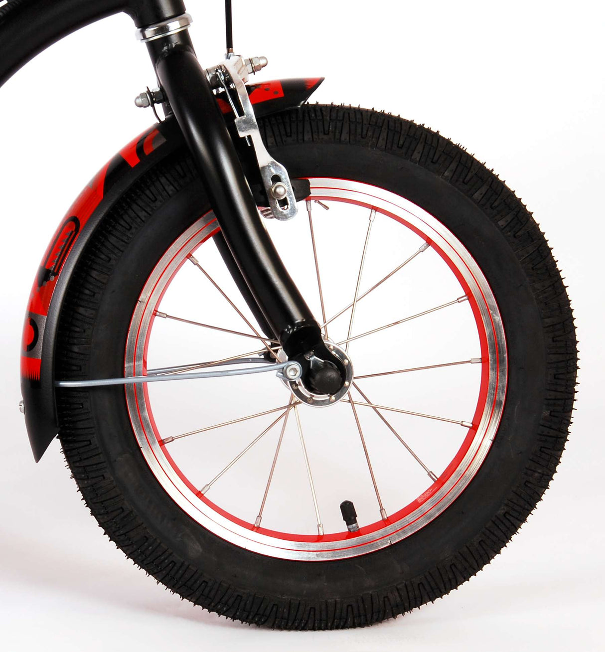 Volare Miracle Cruiser Kinderfahrrad - Jungen - 14 Zoll - Mattschwarz - Prime Collection