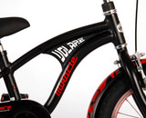 Volare Miracle Cruiser Kinderfahrrad - Jungen - 14 Zoll - Mattschwarz - Prime Collection