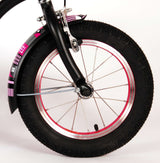 Volare Miracle Cruiser Kinderfahrrad - Mädchen - 14 Zoll - Mattschwarz - Prime Collection