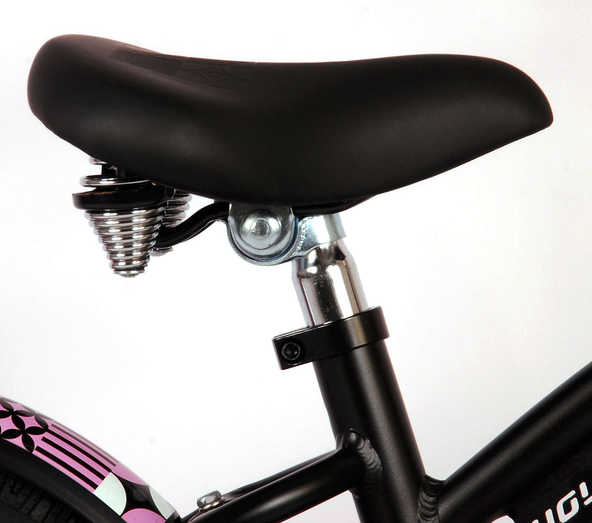 Volare Miracle Cruiser Kinderfahrrad - Mädchen - 14 Zoll - Mattschwarz - Prime Collection