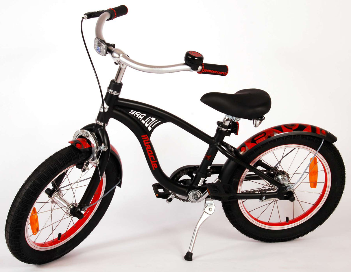 Volare Miracle Cruiser Kinderfahrrad - Jungen - 16 Zoll - Mattschwarz - Prime Collection