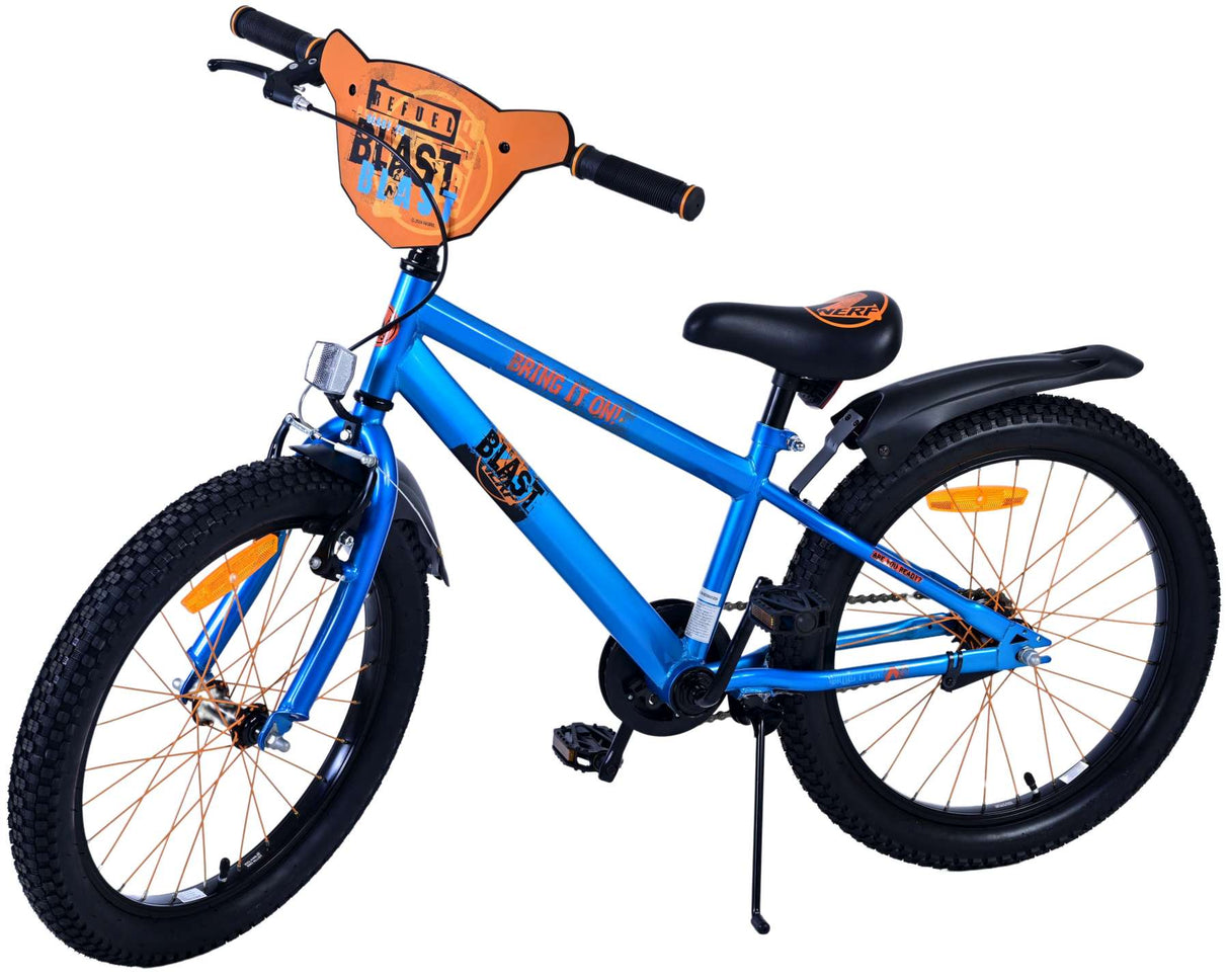 Volare NERF Kinderfahrrad für Jungen - 20 Zoll in Satinblau mit Sicherheitsfeatures