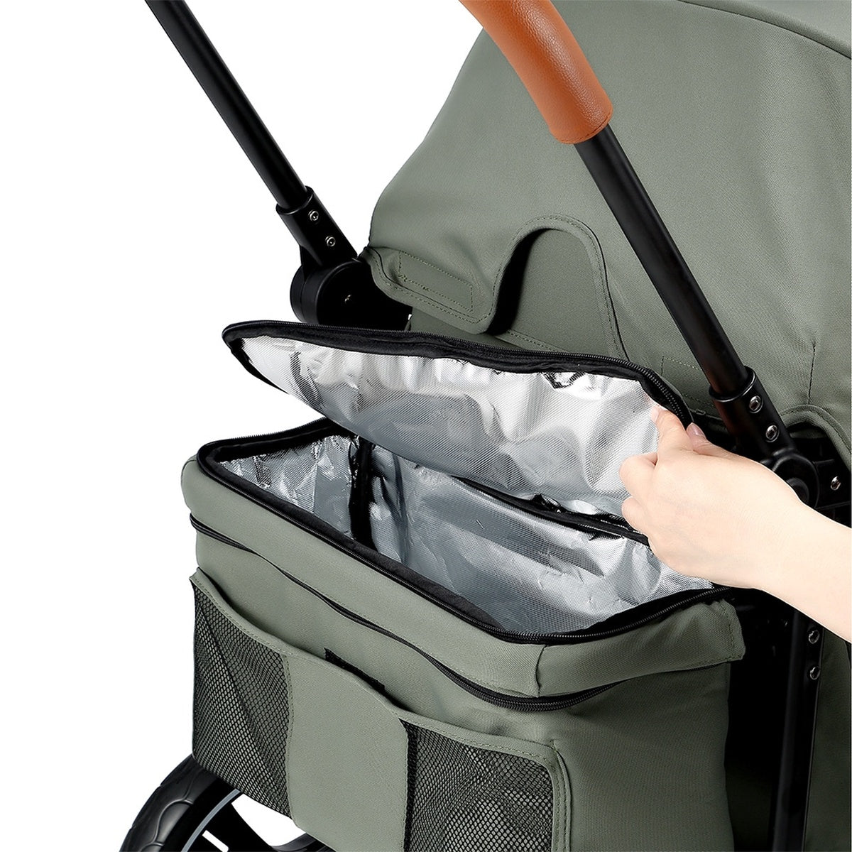 BabyTrold Adventure Bollerwagen für Kinder 2-Sitzer faltbar mit XXL-Verdeck