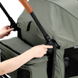 BabyTrold Adventure Bollerwagen für Kinder 2-Sitzer faltbar mit XXL-Verdeck