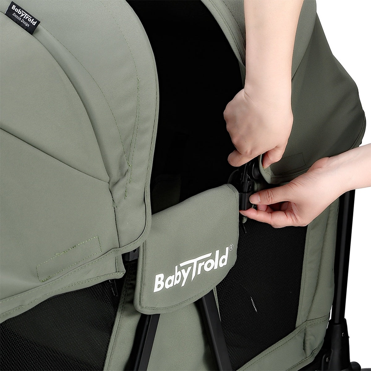 BabyTrold Adventure Bollerwagen für Kinder 2-Sitzer faltbar mit XXL-Verdeck