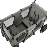 BabyTrold Adventure Bollerwagen für Kinder 2-Sitzer faltbar mit XXL-Verdeck