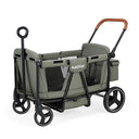 BabyTrold Adventure Bollerwagen für Kinder 2-Sitzer faltbar mit XXL-Verdeck