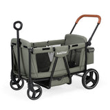 BabyTrold Adventure Bollerwagen für Kinder 2-Sitzer faltbar mit XXL-Verdeck