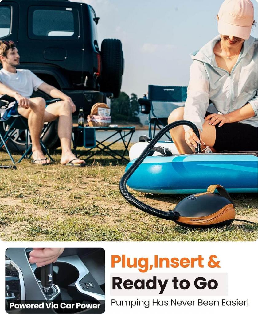 OutdoorMaster elektrische Pumpe The Dolphin Beispielanwendung