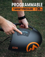 OutdoorMaster The Shark Elektrische Luftpumpe SUP Pumpe Hochdruck mit 20PSI 12V DC
