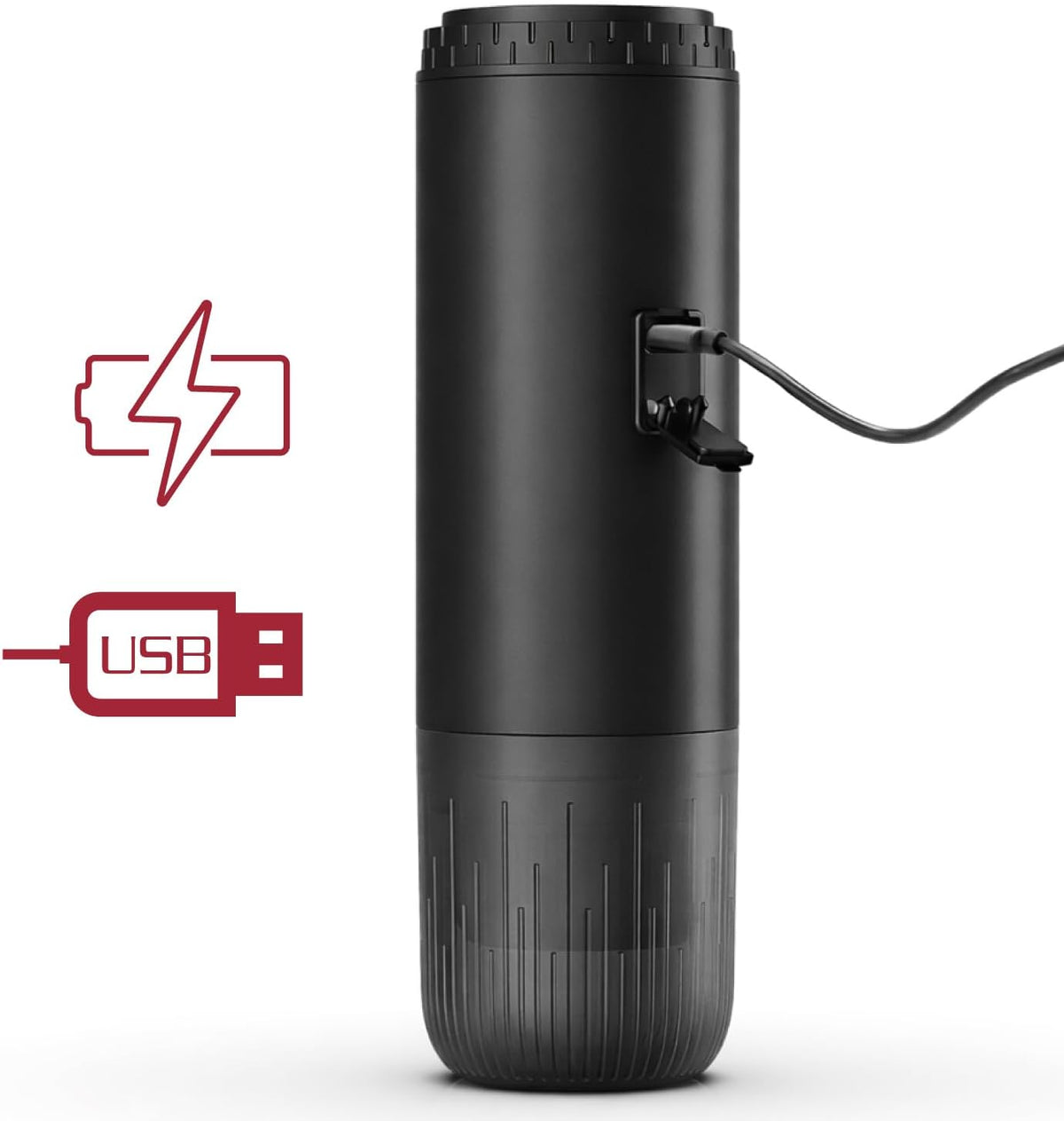 BeperP101CAF250 mobile Espressomaschine Anzeige wie es aufgeladen wird