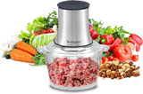 Beper P102ROB001 Glas-Zerkleinerer 1,5 L, 500 W Küchenhäcksler, Universalmixer, Edelstahl-Klingen, 2 Geschwindigkeiten, rutschfeste Basis, Lebensmittel zerkleinern