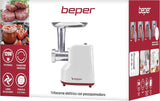 Beper Elektrischer Fleischwolf & Tomatenpresse P102ROB200, 1200 W, mit 3 Edelstahl-Matrizen