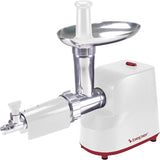 Beper Elektrischer Fleischwolf & Tomatenpresse P102ROB200, 1200 W, mit 3 Edelstahl-Matrizen