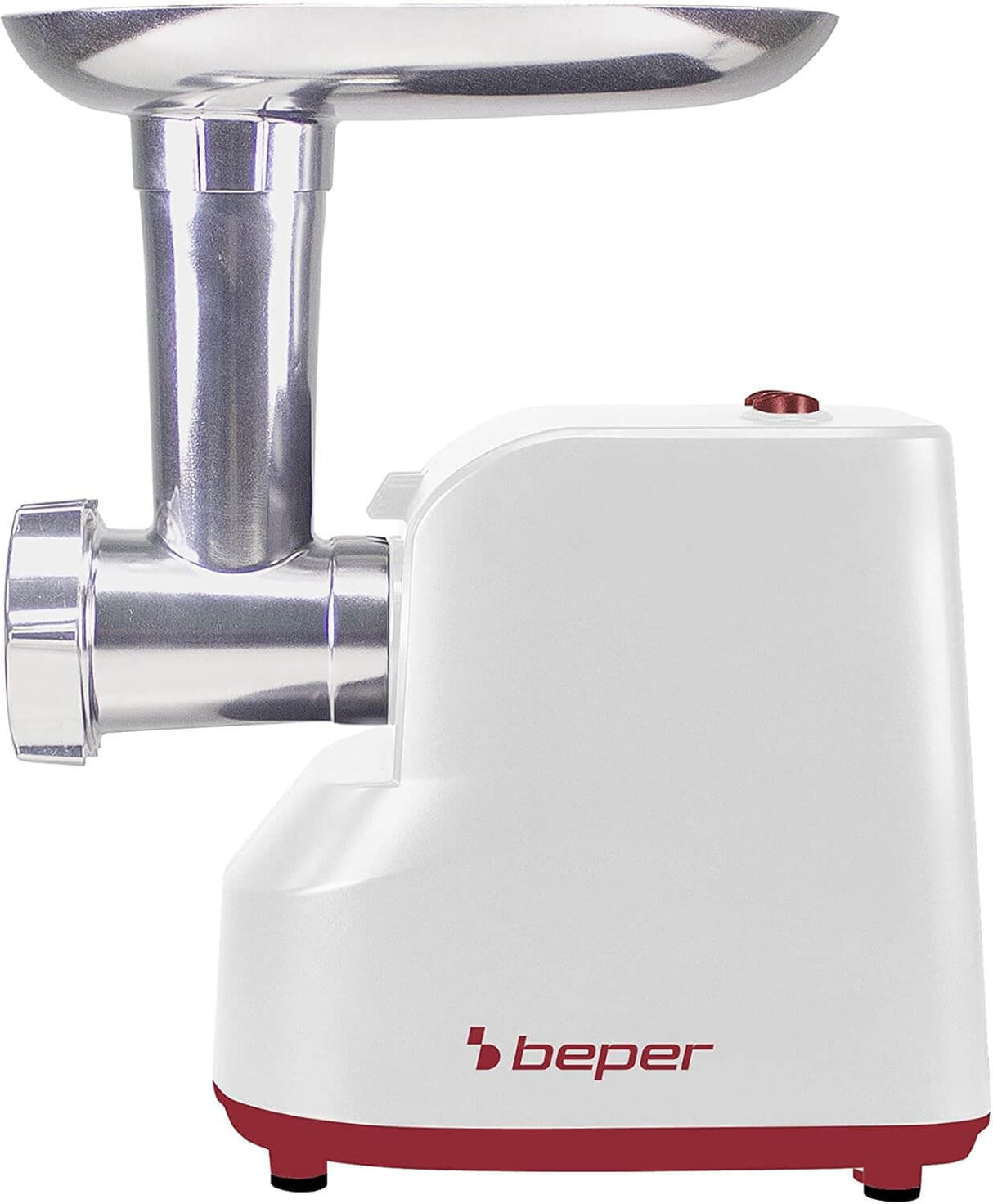 Beper Elektrischer Fleischwolf & Tomatenpresse P102ROB200, 1200 W, mit 3 Edelstahl-Matrizen