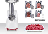 Beper Elektrischer Fleischwolf & Tomatenpresse P102ROB200, 1200 W, mit 3 Edelstahl-Matrizen