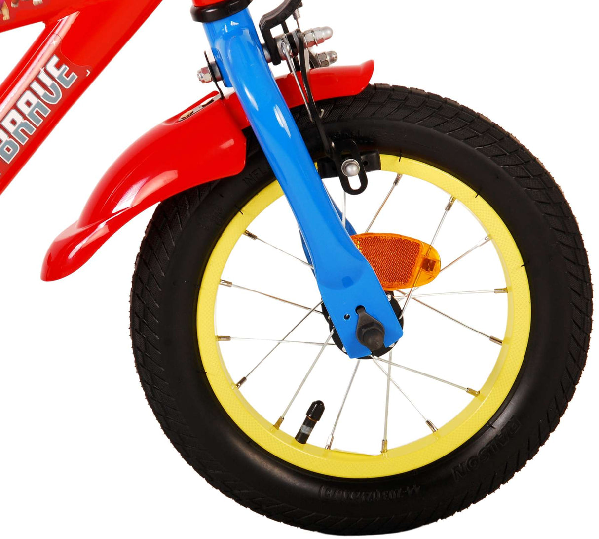 Volare Paw Patrol Kinderfahrrad - Jungen - 12 Zoll - Rot / Blau