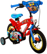 Volare Paw Patrol Kinderfahrrad - Jungen - 12 Zoll - Rot / Blau