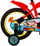 Volare Paw Patrol Kinderfahrrad - Jungen - 14 Zoll - Rot/Blau
