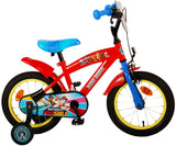 Volare Paw Patrol Kinderfahrrad - Jungen - 14 Zoll - Rot/Blau
