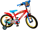 Paw Patrol Kinderfahrrad - Jungen - 16 Zoll - Rot Blau